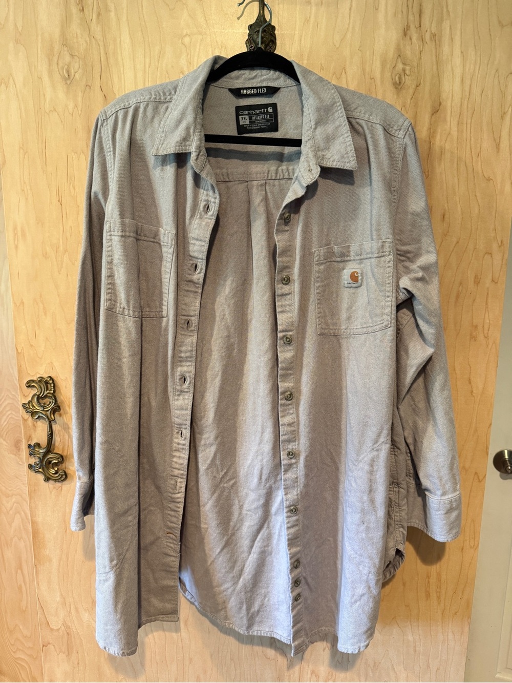 Carhartt Men's Lightweight gray Work Shirt Jacket